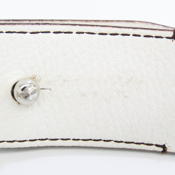 CHRISTIAN DIOR Leather Saddle Bag Fanny Pack White - Picture 11 of 14